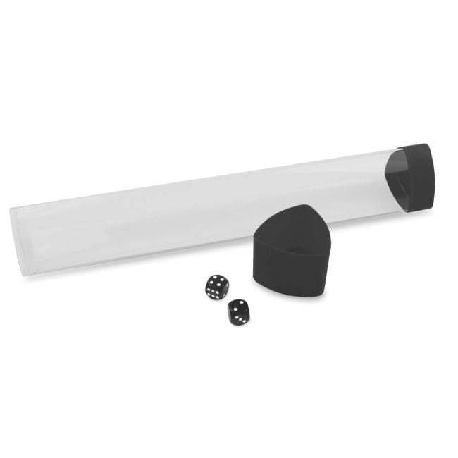 Playmat Tube/Dice Cap BLACK