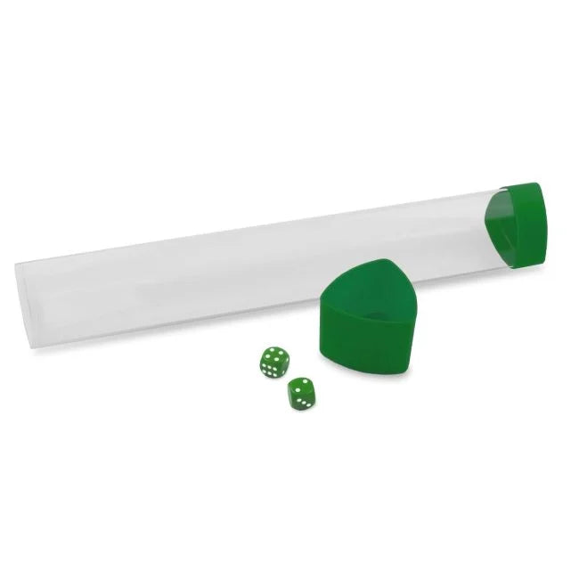 Playmat Tube/Dice Cap Green