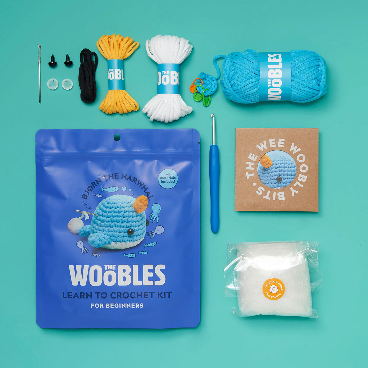 Woobles Bjørn the Narwhal Crochet Kit