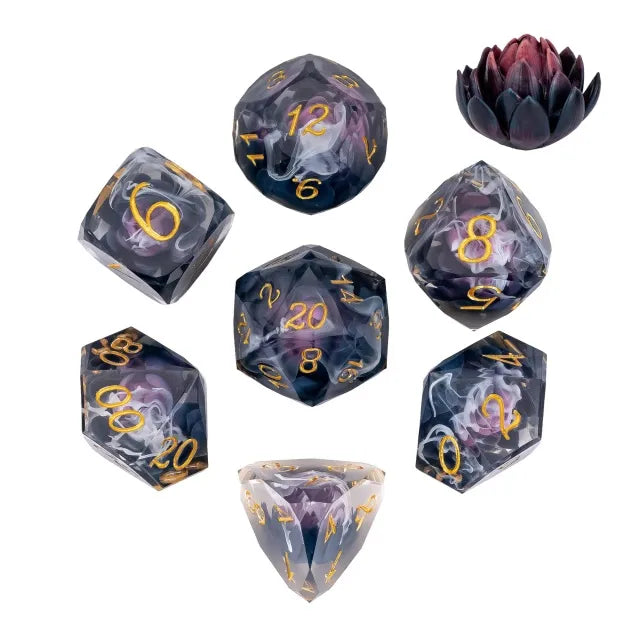 Purple & Black Sharp Lotus