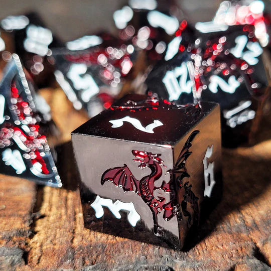 Dragon Attack Gunmetal Red Metal Gloss
