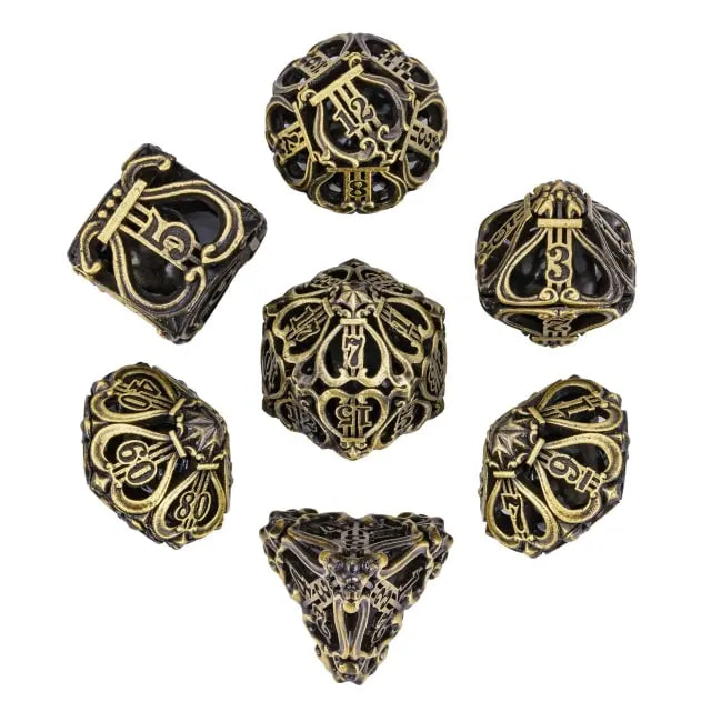 Bronze Music Hollow Ancient Metal Dice
