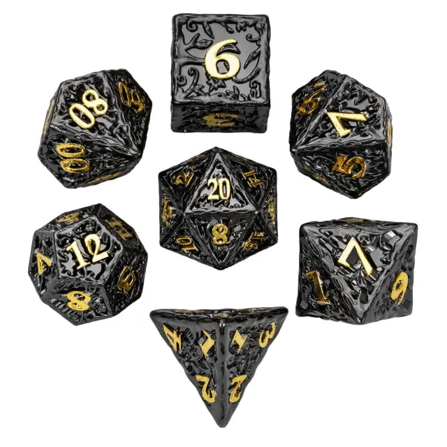 Black & Golden Druid Metal 7pc