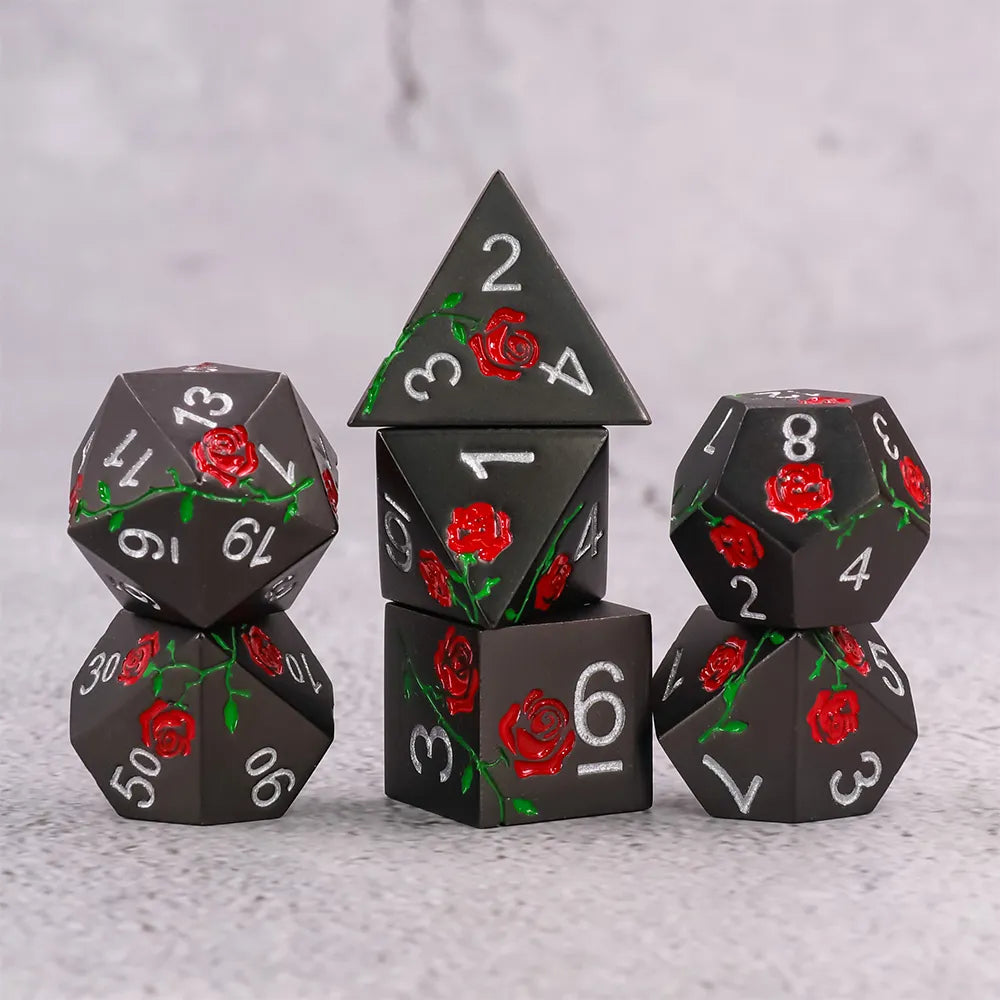 HD 7 Set Red Rose Matte Black