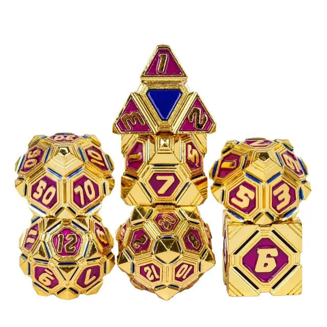 Metal UFO Gold Blue & Purple