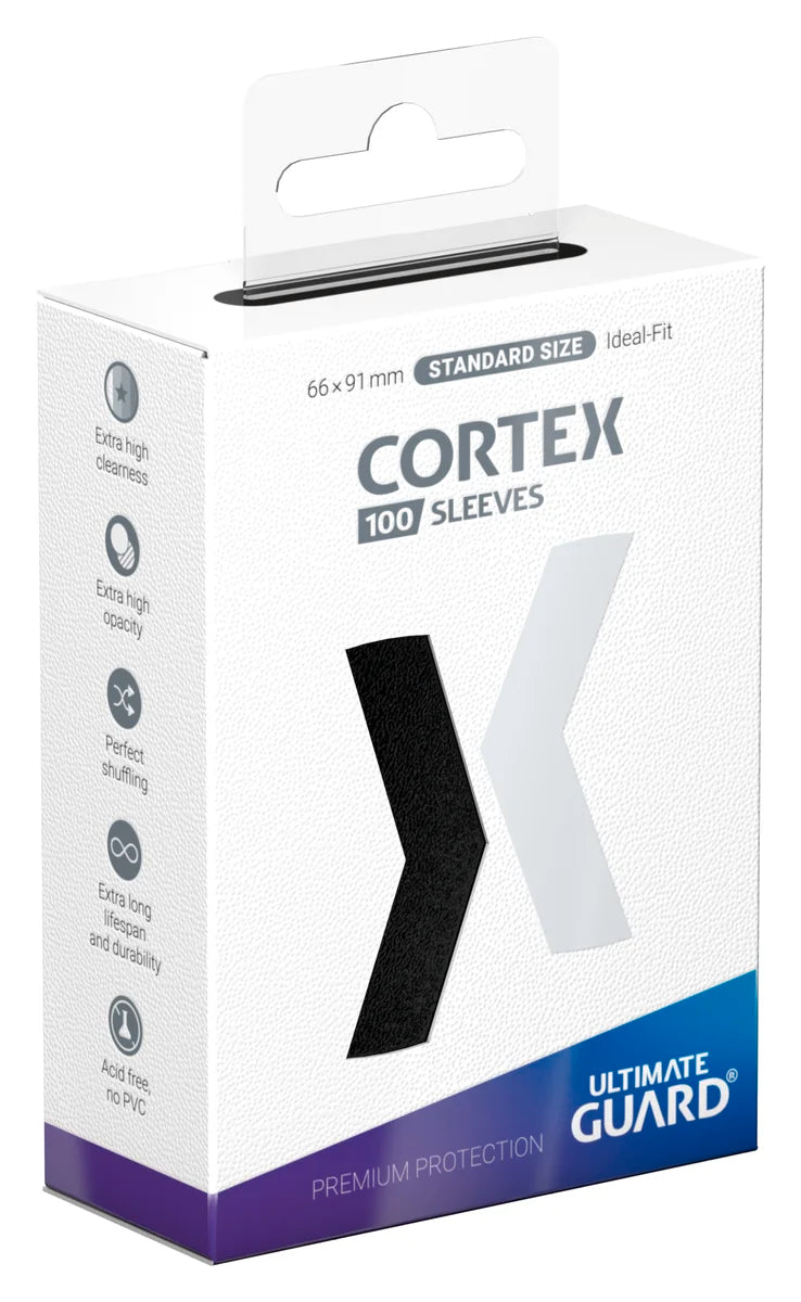 Cortex Sleeves Glossy Black 100ct