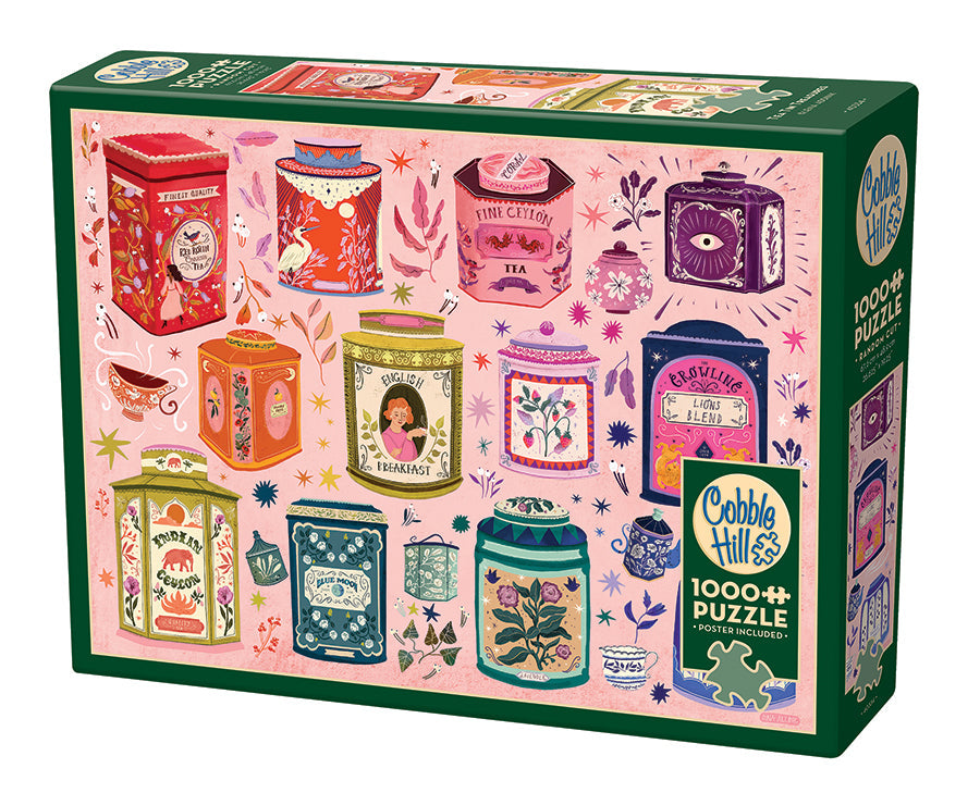 Tea Tin Treasures 1000-Piece Puzzle
