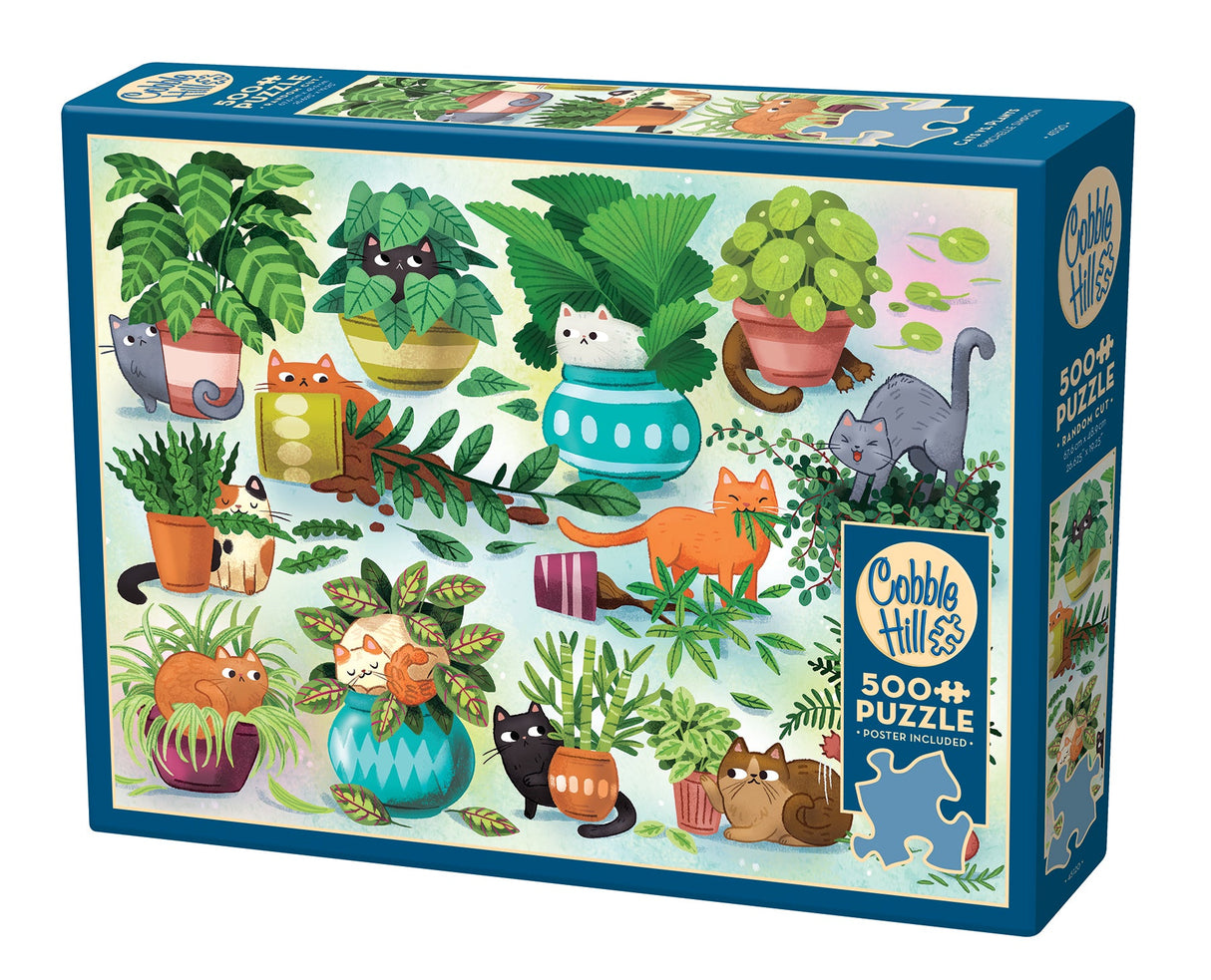 Cats vs. Plants 500-Piece Puzzle