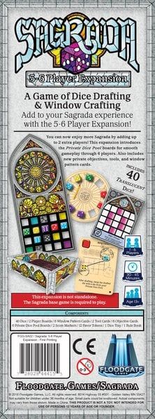 Sagrada 5-6 Player Expansion