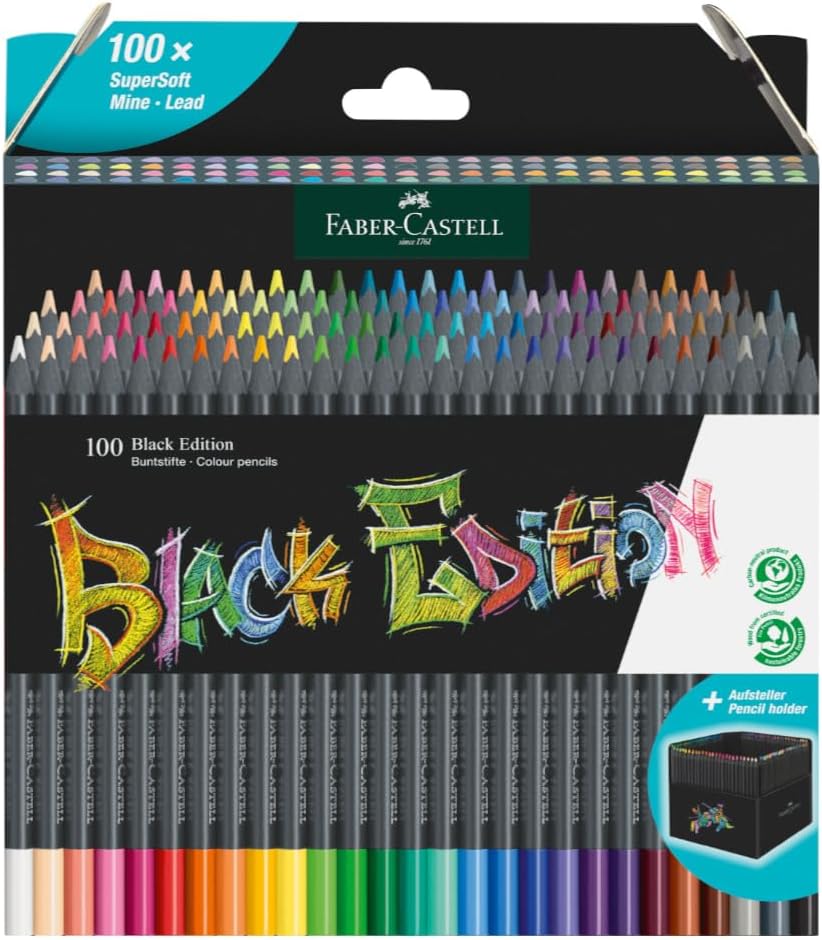 Super Soft Black Edition Colored Pencils 100ct