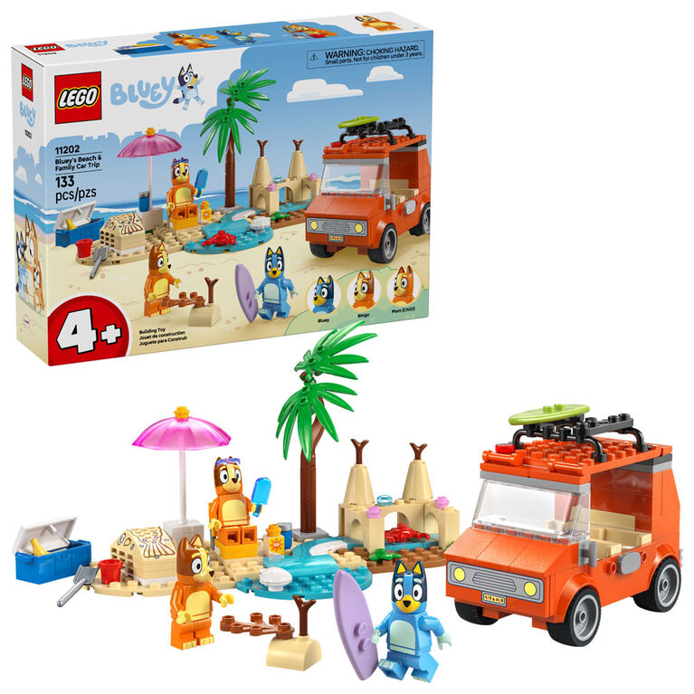 LEGO Bluey: Bluey's Beach & Family Car Trip