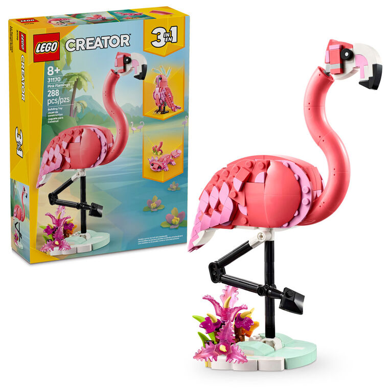 Creator 3 in 1 Wild Animals: Pink Flamingo Playset