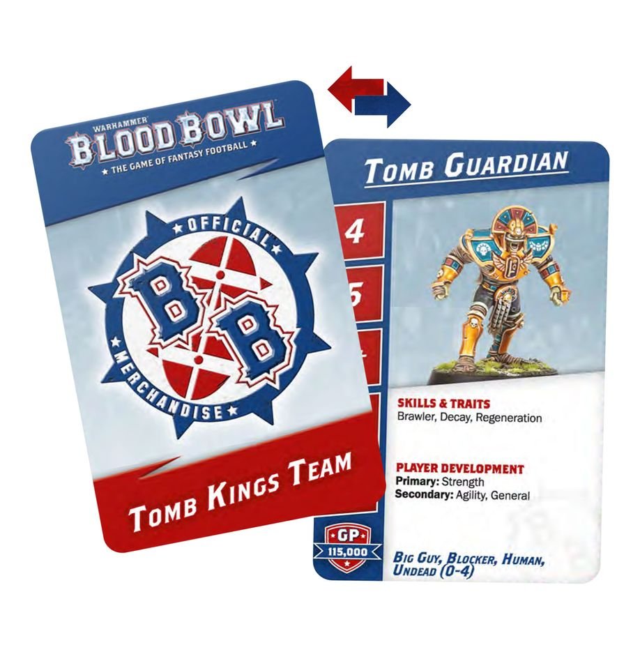 Blood Bowl: Tomb Kings Team Card Pack