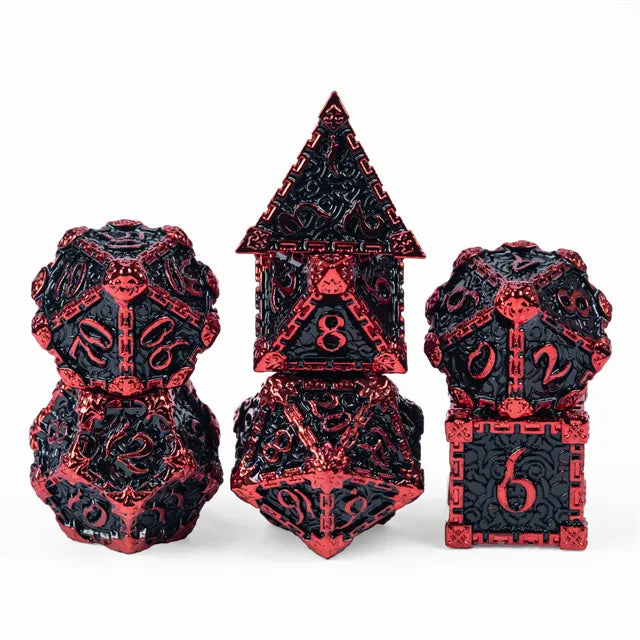 7PC Dagger of Venom Red Black