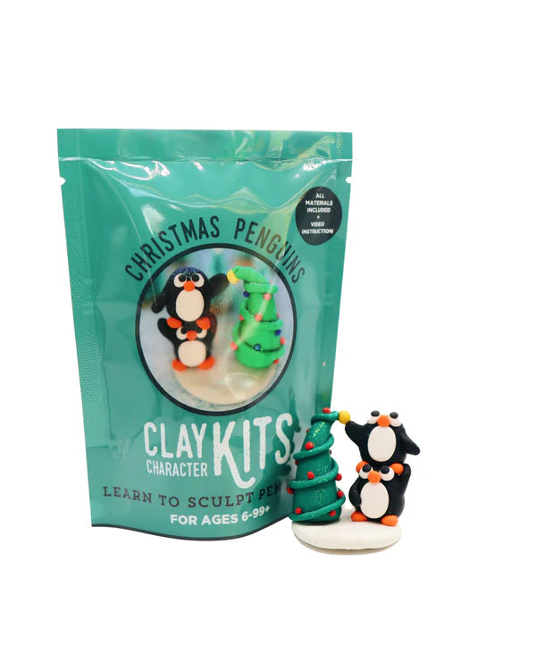 DIY Clay Kit Stacked Penguins