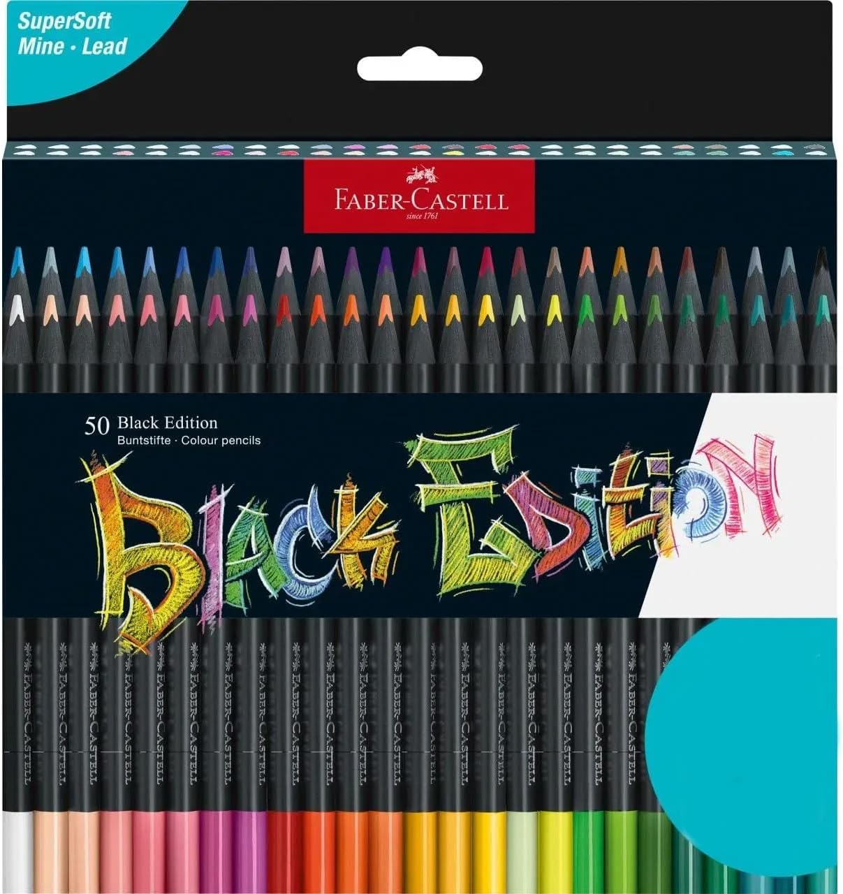 Super Soft Black Edition Colored Pencils 50ct