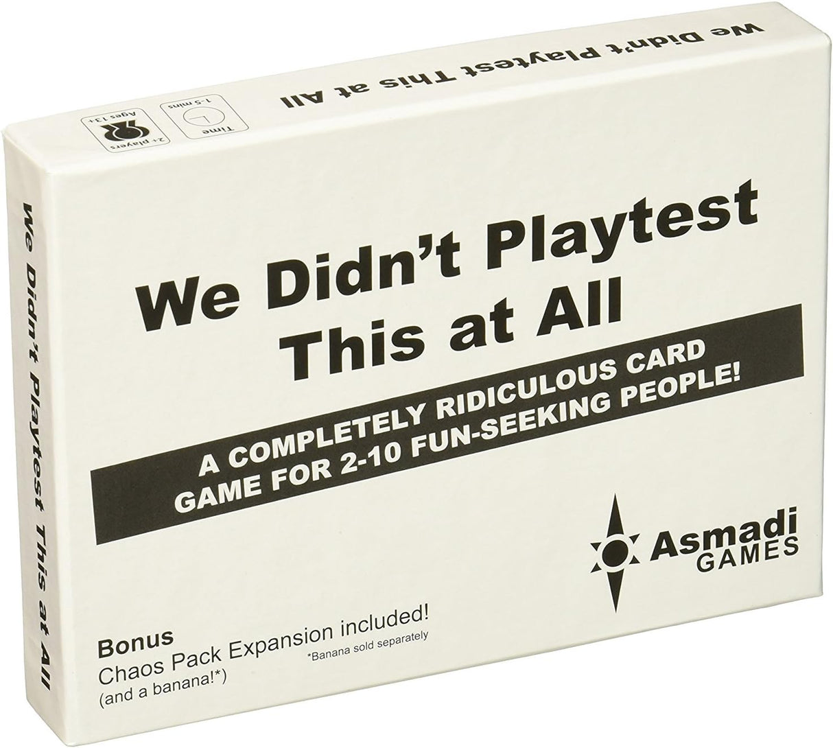We Didn't Playtest This at All