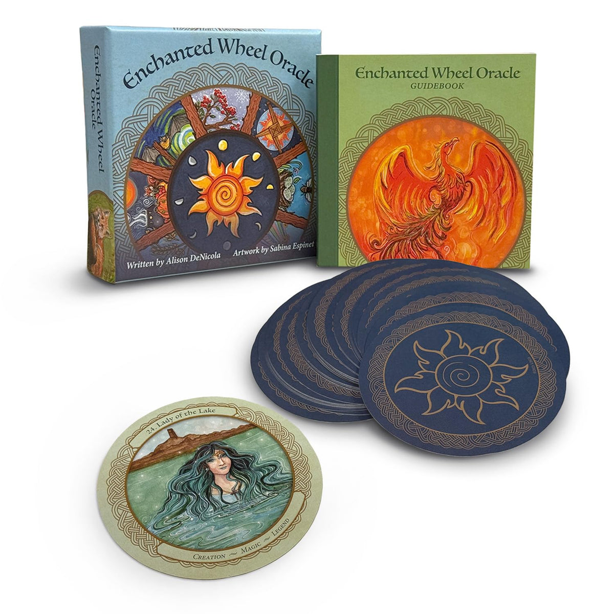 Enchanted Wheel Oracle: 45 Round Cards With Hand Painted Art