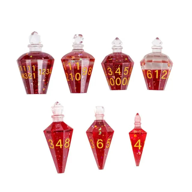 Magic Potion Bottle Dice Red