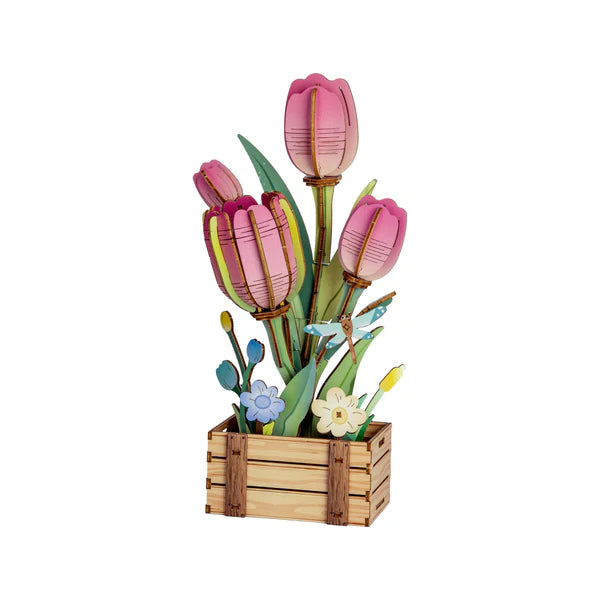 Rolife Flower - Pink Tulip Set