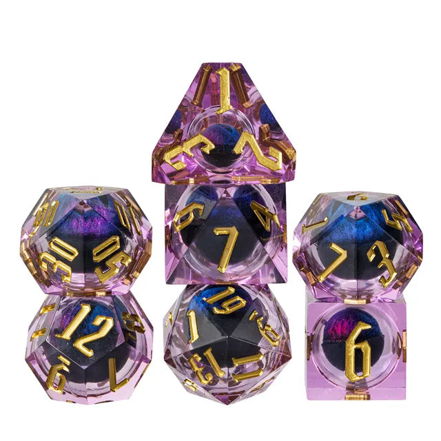 Eyeball Dice Purple
