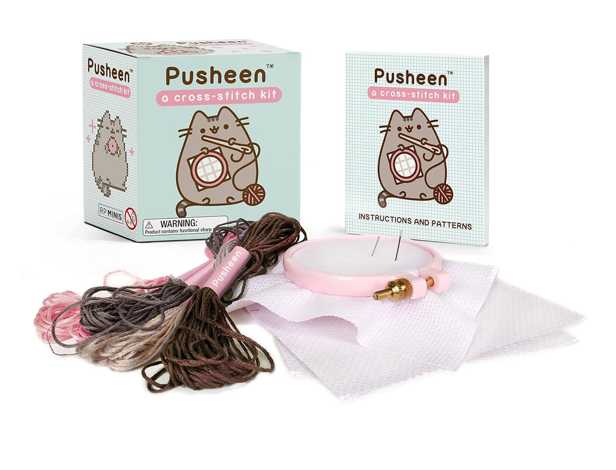 Pusheen Cat Cross-Stitch Kit