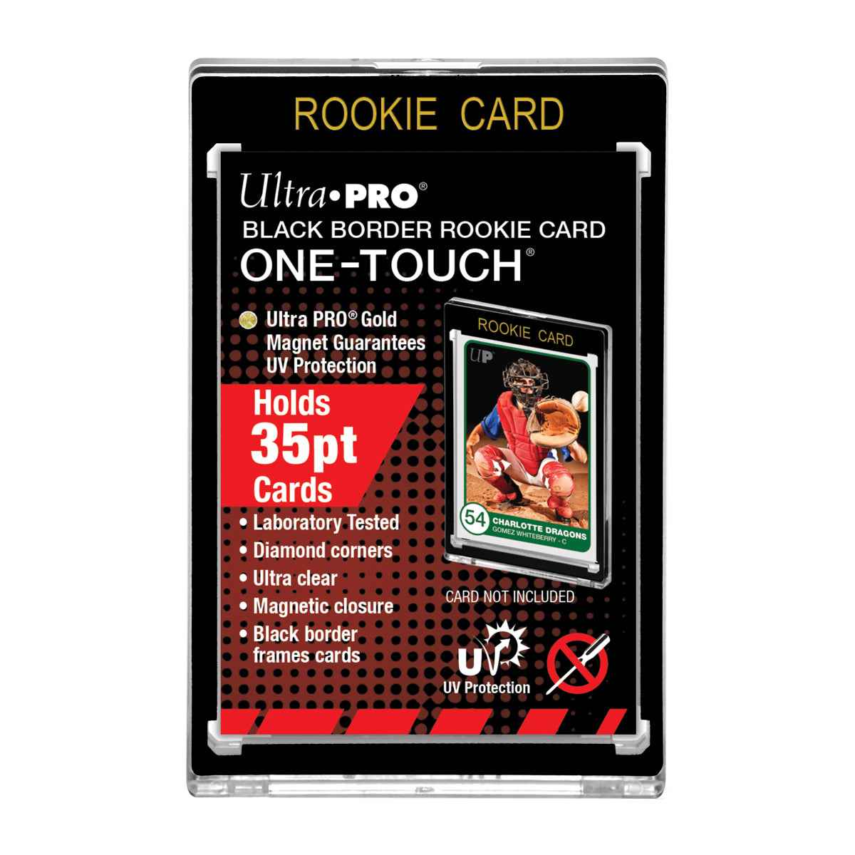 Ultra PRO 35pt Rookie Black Border UV ONE-TOUCH Holder