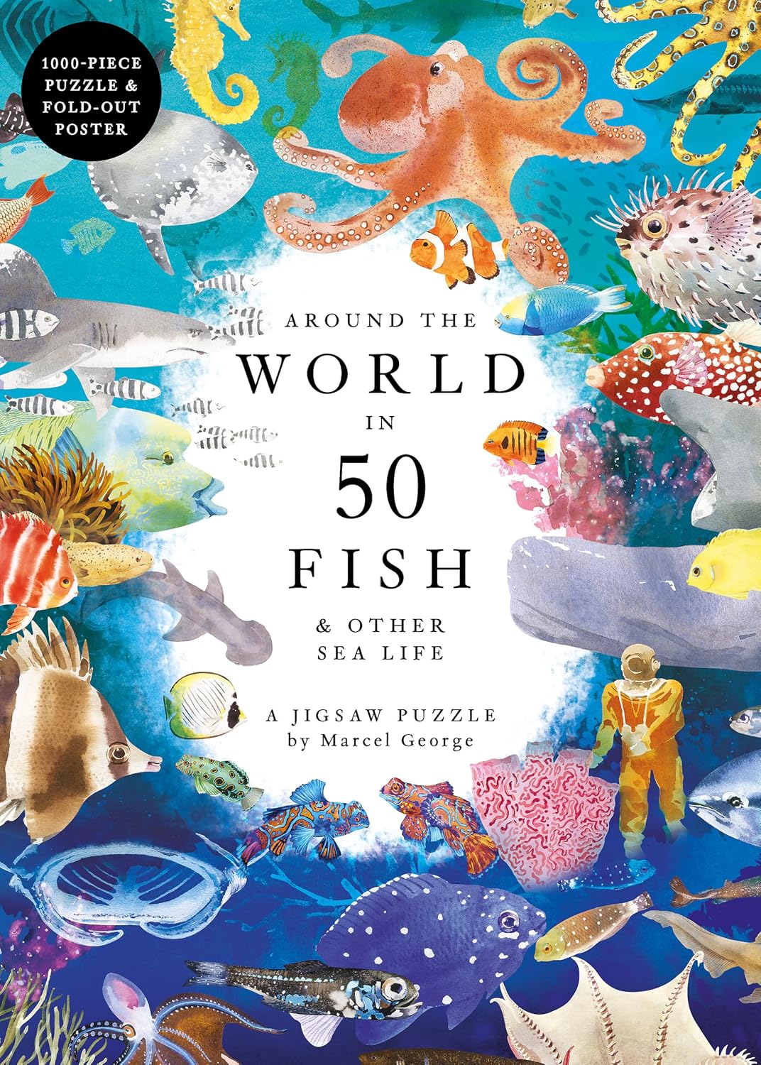 Around World in 50 Fish 1000pc Puzzle