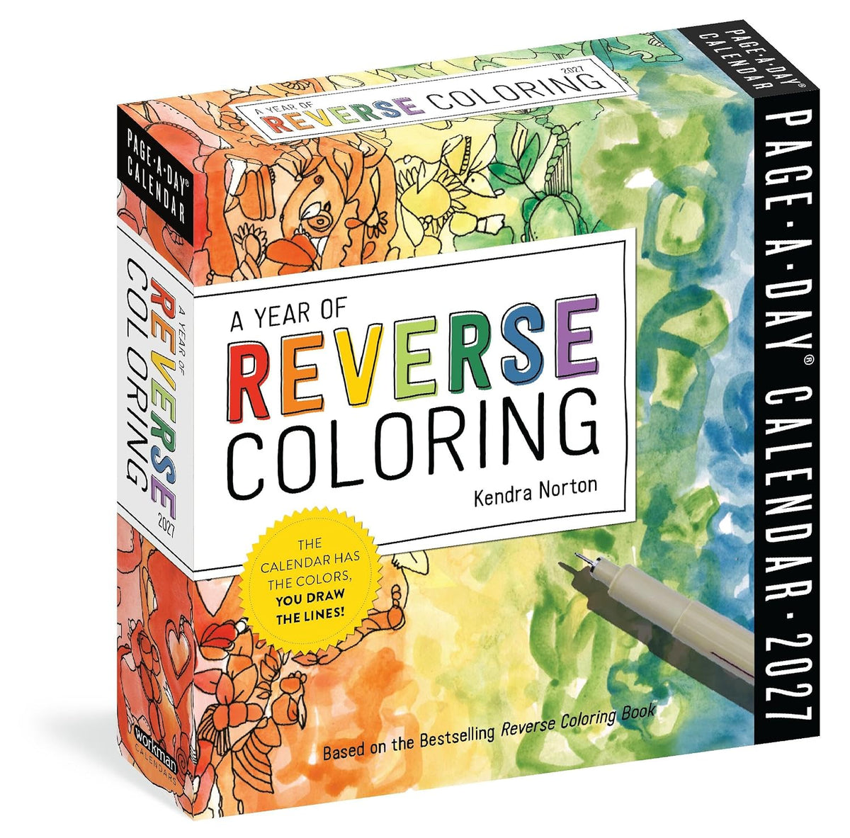 A Year of Reverse Coloring Page-A-Day® Calendar 2027