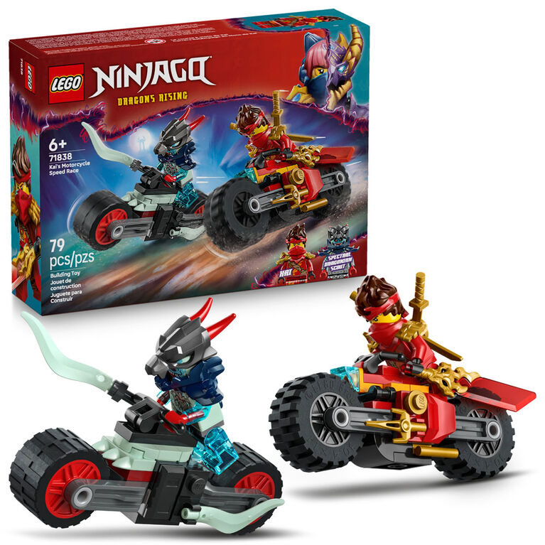 LEGO NINJAGO Kai's Motorcycle Speed Race