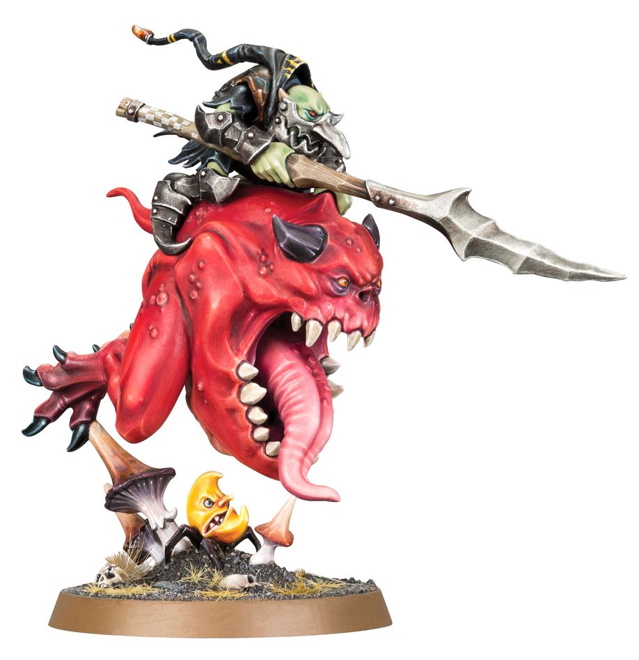 Gloomspite Gitz: Loonboss on Giant Cave Squig