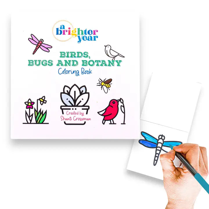 Birds Bugs & Botany Coloring Book