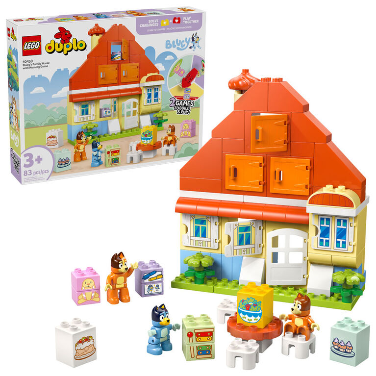 LEGO DUPLO Bluey: Bluey's Family House with Memory Game
