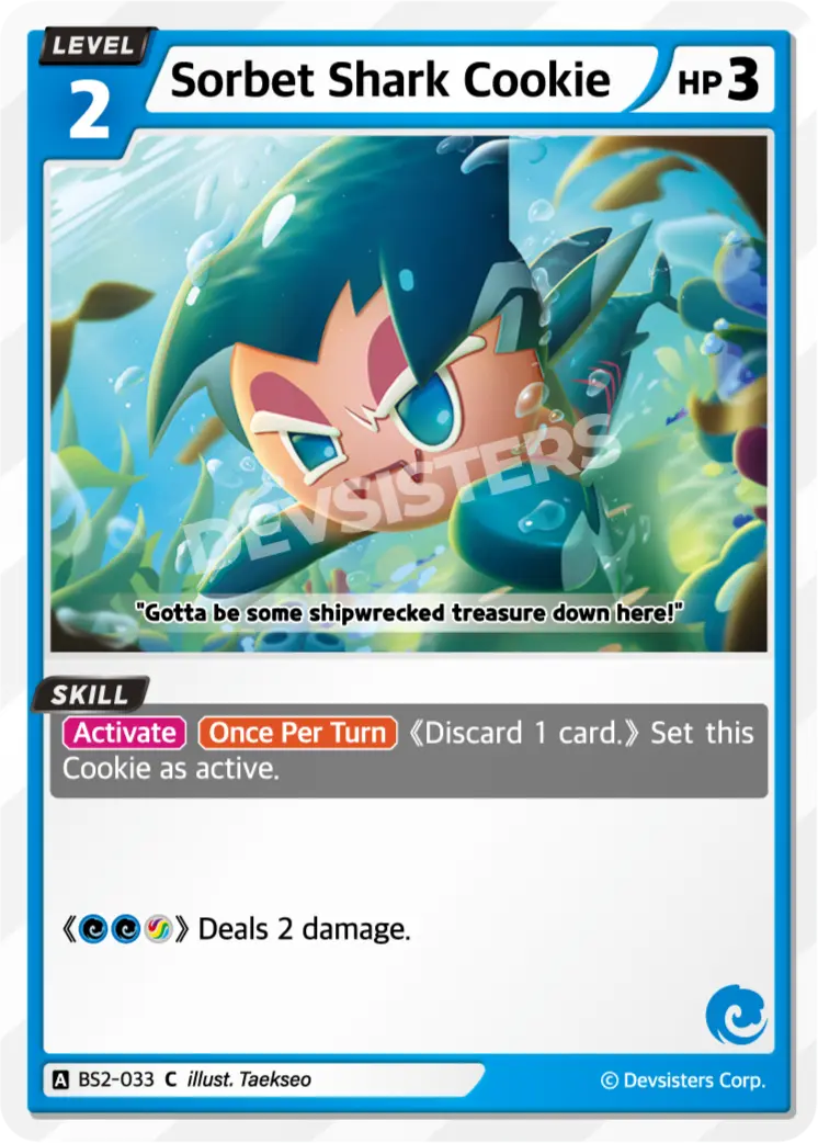 Sorbet Shark Cookie