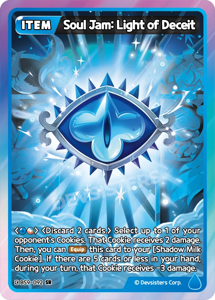 Soul Jam: Light of Deceit BS9-092SR Super Rare CookieRun Braverse card