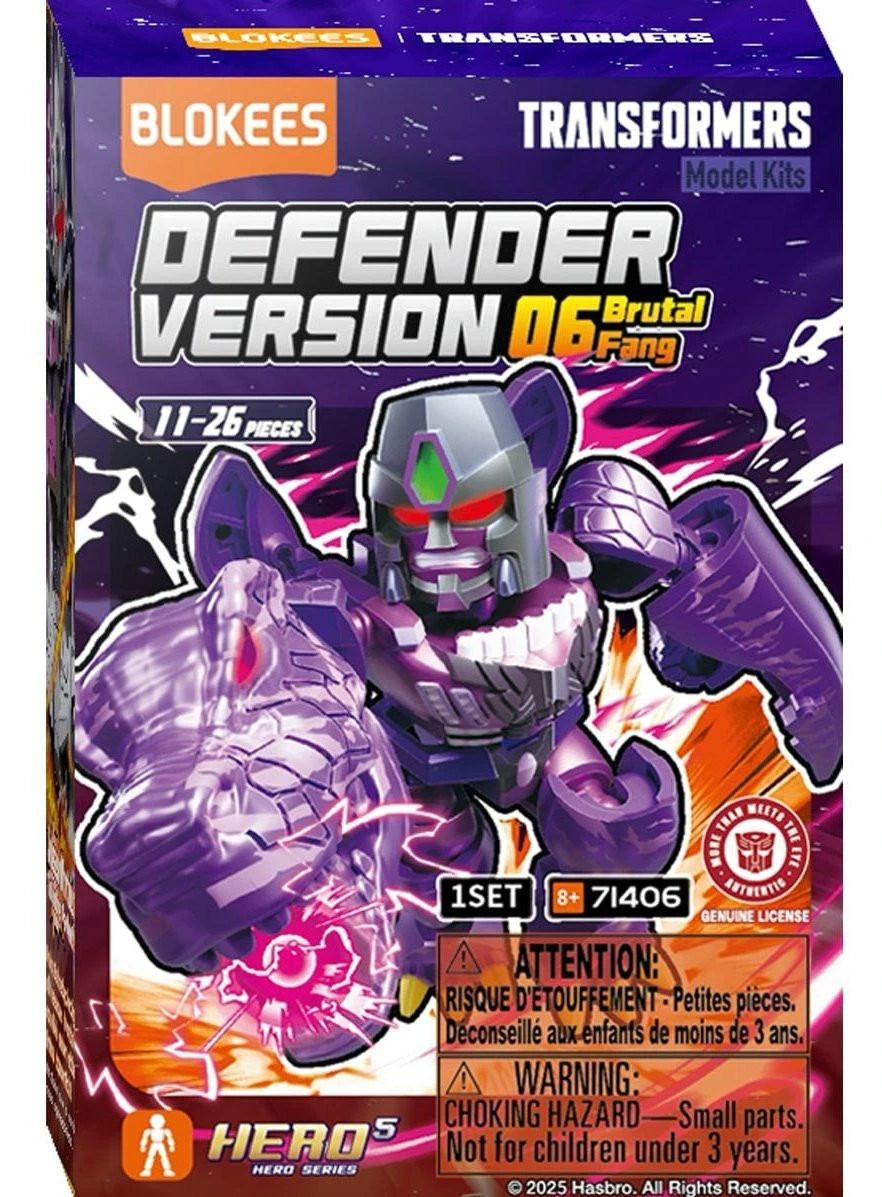 Blokees Transformers Defender Version 06 Brutal Fang Pack