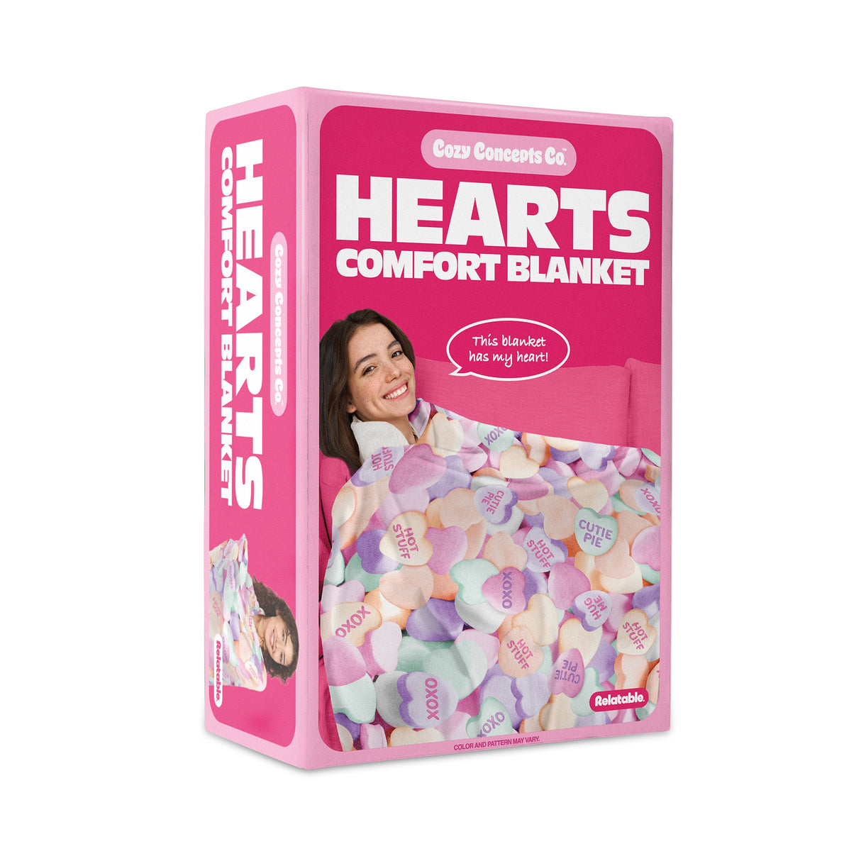 Cozy Concepts Hearts Blanket