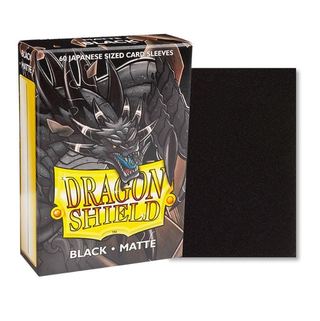 Dragon Shield: Japanese Size Matte Sleeves (60ct) - Black