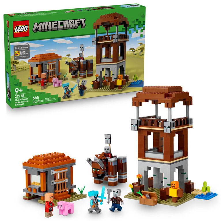LEGO Minecraft The Pillager Outpost and Ravager