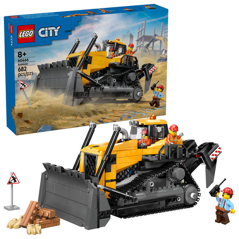 LEGO City Yellow Bulldozer Construction Site