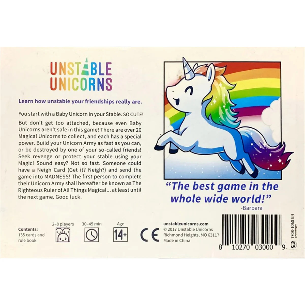 Unstable Unicorns Base Game