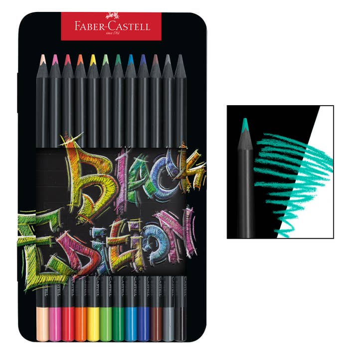 Faber-Castell Soft Colored Pencil 12-Count Tin