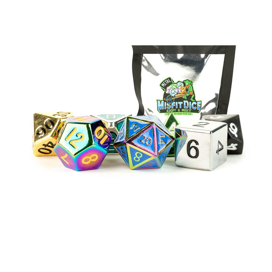 Misfit Metal Dice Set 16mm