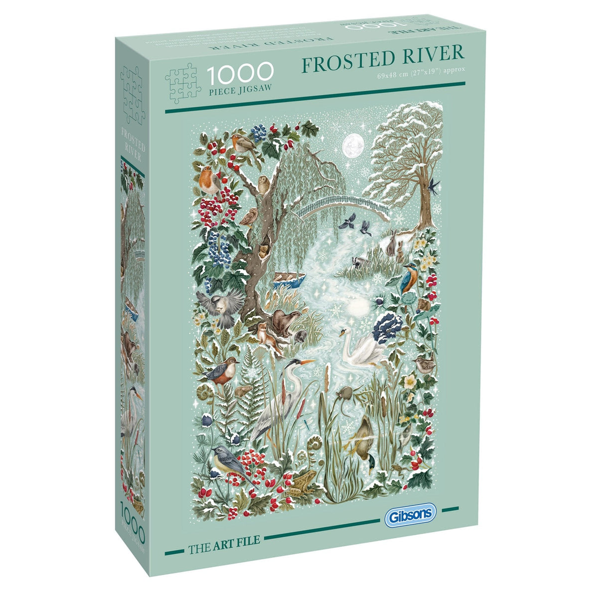 Gibsons Art File Frosted River 1000-Piece Puzzle