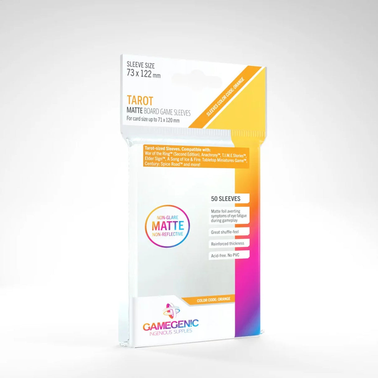 Deck Protectors: Matte Tarot Orange
