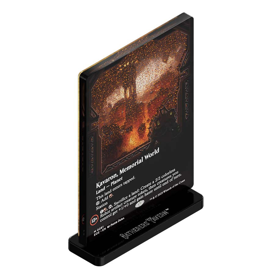 Gatherers' Tavern MTG Edge of Eternities Slab Standee: Kavaron, Memorial World