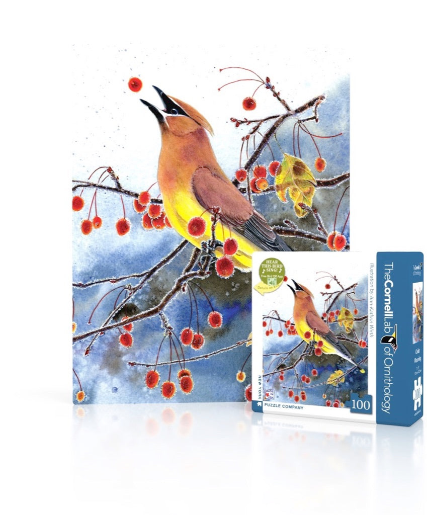 Cedar Waxwing Mini 100pc Puzzle