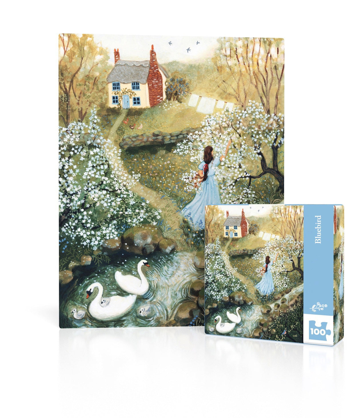New York Puzzle Company Bluebird Mini 100-Piece Puzzle