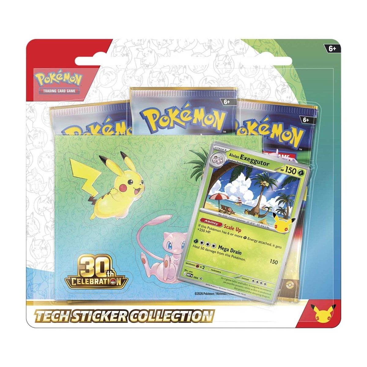 (Preorder) 30th Celebration Tech Sticker Collection (Alolan Exeggutor)