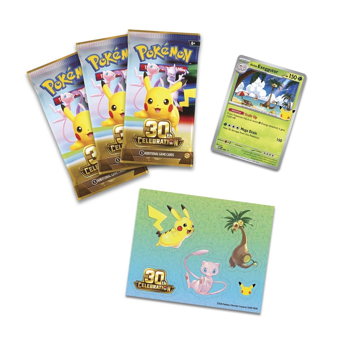 (Preorder) 30th Celebration Tech Sticker Collection (Alolan Exeggutor)